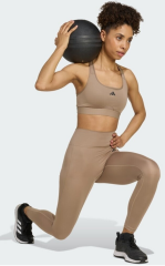 Adidas Optime Essentials 7/8 Dikişsiz Tayt Tebeşir Kahverengi JY4812