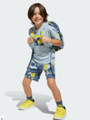 adidas Kid's X Smileyworld Summerset Çocuk T-Shirt -Şort Takımı jj3066