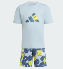 adidas Kid's X Smileyworld Summerset Çocuk T-Shirt -Şort Takımı jj3066