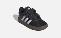 adidas VL Court 3.0 Bebek Siyah Spor Ayakkabı ID9156