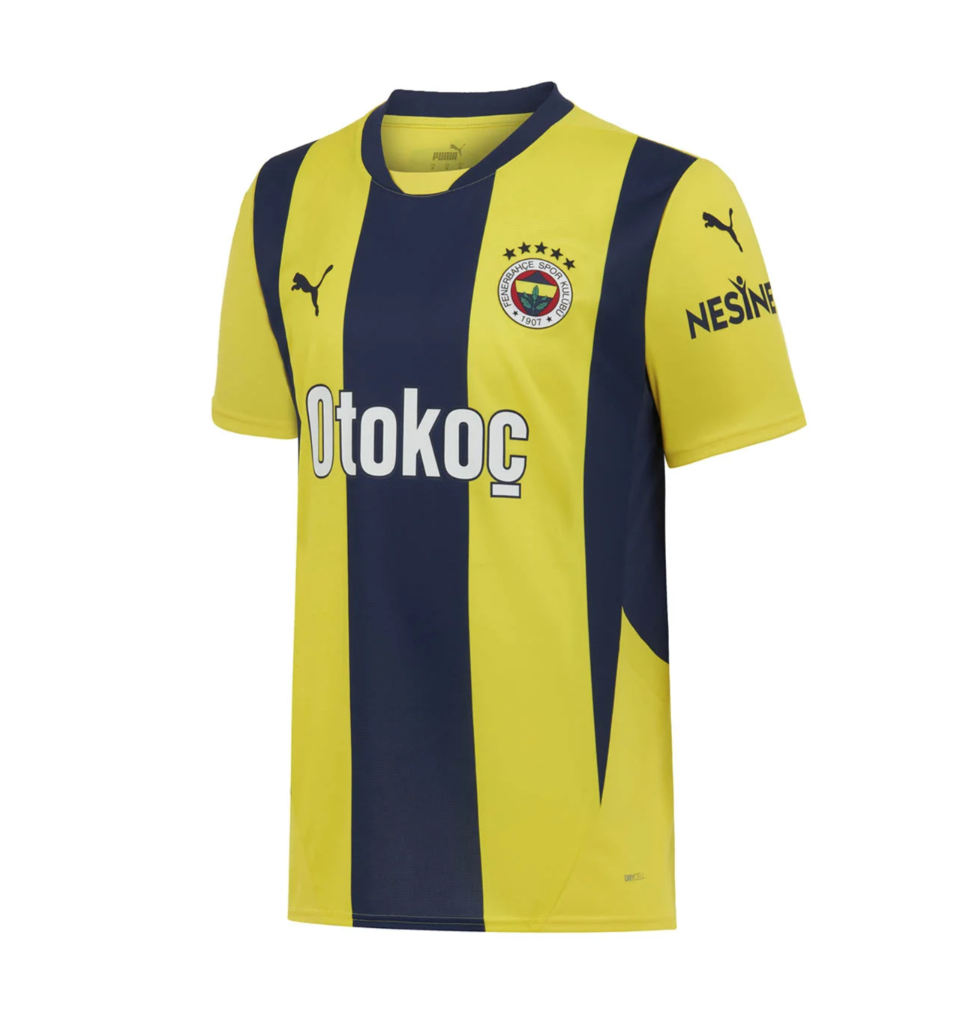 Puma Fenerbahçe 2024/25 Orijinal  İç Saha Erkek Sarı Futbol Forması 77536001