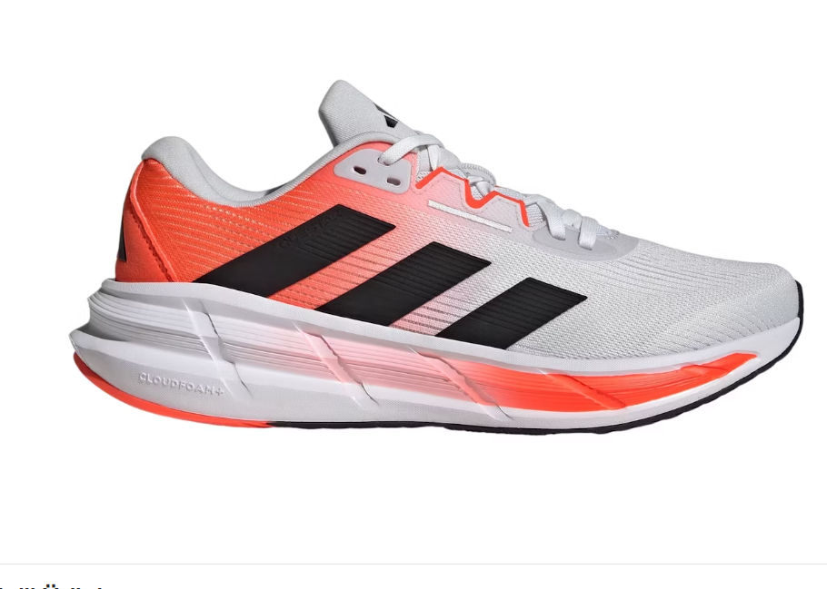 adidas Questar3 Dash Gri Çekirdek Siyah Güneş Kırmızısı Spor Ayakkabı ID6315