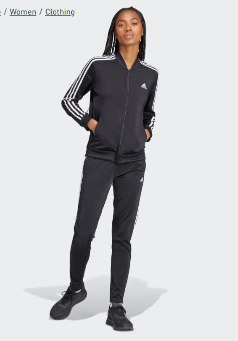 adidas Black Essentials 3-Stripess Track Suit Kadın Eşofman IJ8781