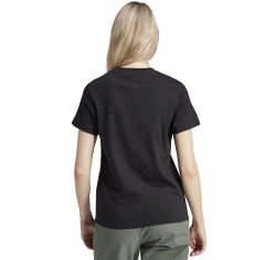 adidas Siyah Metalik Grafikli Kadın Tişört IS2752