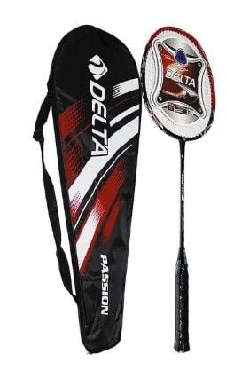 Delta Tek Parça Halinde Üretim Fiberglas Passion Badminton Raketi Ve Deluxe Badminton Çantası Seti
