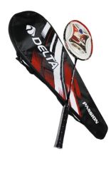 Delta Tek Parça Halinde Üretim Fiberglas Passion Badminton Raketi Ve Deluxe Badminton Çantası Seti