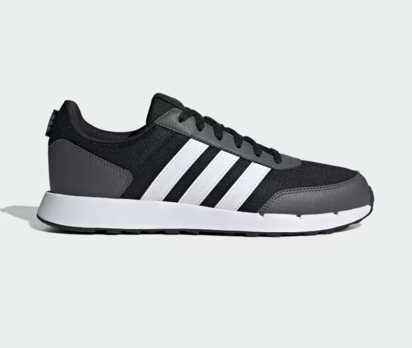 Adidas Run 50S Unisex Siyah-Beyaz-Gri Spor Ayakkabı IF1553
