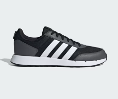 Adidas Run 50S Unisex Siyah-Beyaz-Gri Spor Ayakkabı IF1553