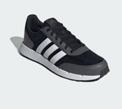 Adidas Run 50S Unisex Siyah-Beyaz-Gri Spor Ayakkabı IF1553