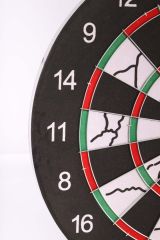 Delta Flocked Dart Seti 45 Cm (18 İnç) Büyük Boy + 6 Dart Oku (18 Gr) Hedef Tahtası