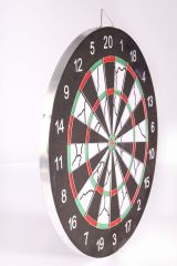 Delta Flocked Dart Seti 45 Cm (18 İnç) Büyük Boy + 6 Dart Oku (18 Gr) Hedef Tahtası