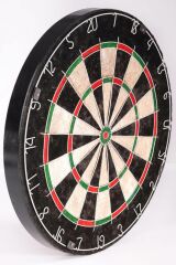 Delta Sisal Dart Seti 45 Cm (18 İnç) Büyük Boy + 6 Dart Oku (18 Gr) Hedef Tahtası