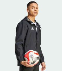 adidas ENT22 Aw Jkt Erkek Futbol  Siyah  Antrenman Yağmurluk IK4010