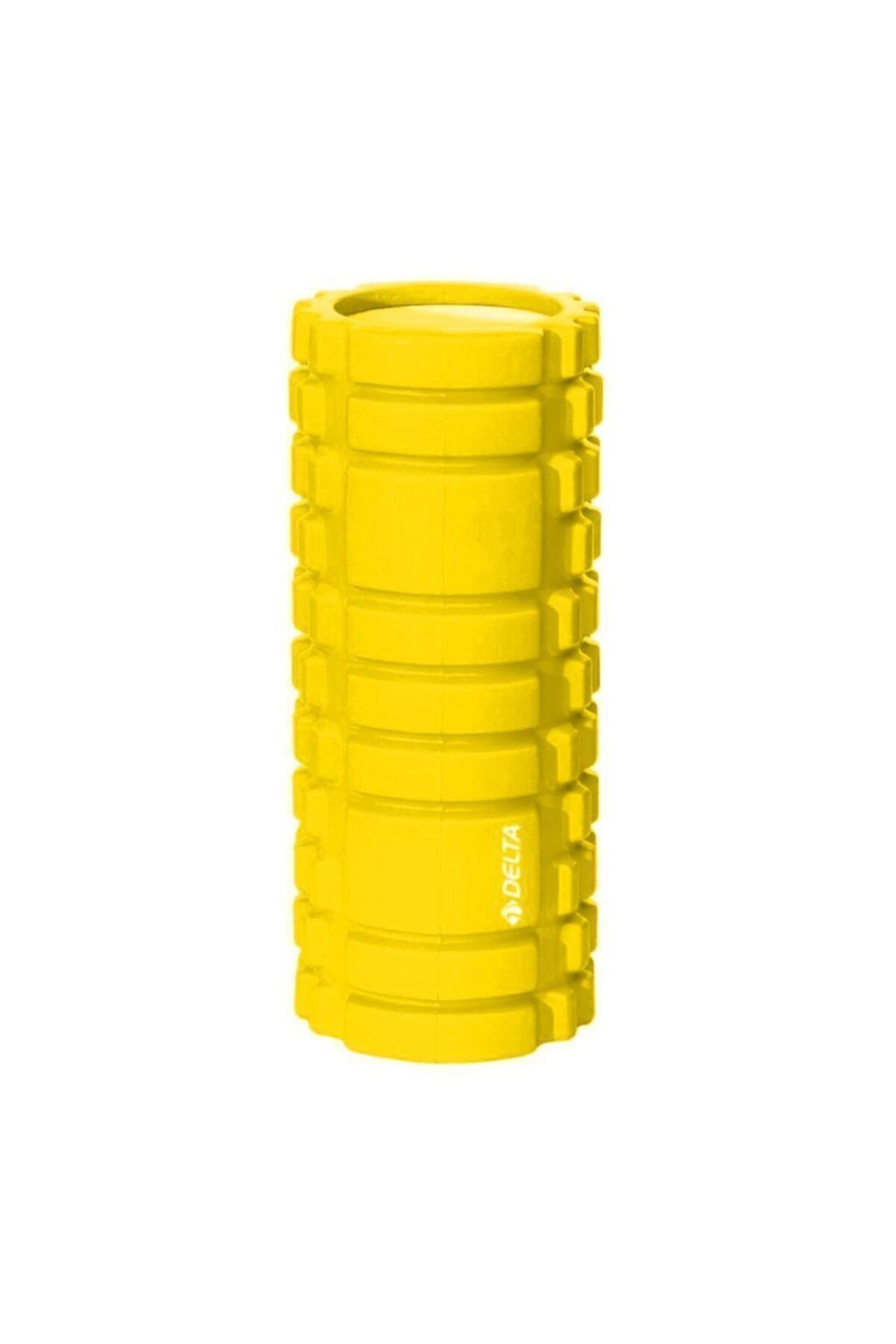 Delta Yüksek Yoğunlukta Orta Sert Deluxe Foam Roller Masaj Köpüğü Pilates Masaj Rulosu-SARI