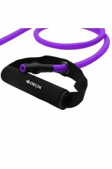 Delta 120 cm Tutacaklı Tam Sert 9*13 mm Pilates Direnç Lastiği-MOR