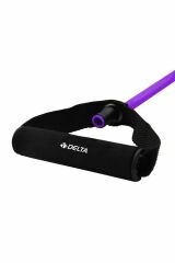 Delta 120 cm Tutacaklı Tam Sert 9*13 mm Pilates Direnç Lastiği-MOR