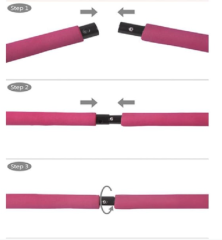 Delta Portable Studio Pilates Jimnastik Egzersiz Çubuğu DPP-FUŞYA