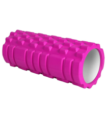 DeltaYüksek Yoğunlukta Orta Sert Deluxe Foam Roller Masaj Köpüğü Pilates Masaj Rulosu PFR-847 FUŞYA