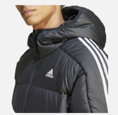 adidas Essentials Midweight Down 3-Stripes Full-Zip Hoodie Erkek Ceket HZ4429