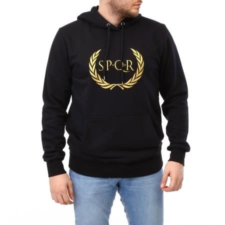 S.P.Q.R Erkek %100 Pamuk Sweatshirt TILYA SİYAH SQKS101-005