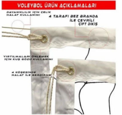 Attack Sport Voleybol Filesi & Voleybol Ağı & Voleybol Filesi Ağı 2 Mm 10x10 Cm