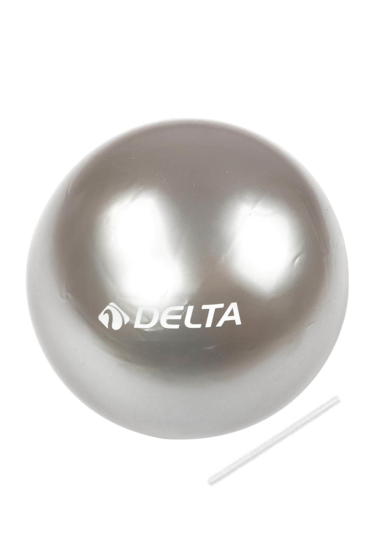 Delta 25 cm Dura-Strong Mini Pilates Topu Denge Egzersiz Topu-GÜMÜŞ