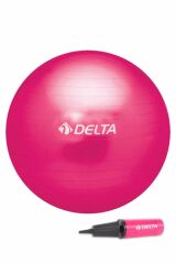 Delta 65 cm Fuşya Deluxe Pilates Topu Ve Çift Yönlü Pompa Seti-FUŞYA