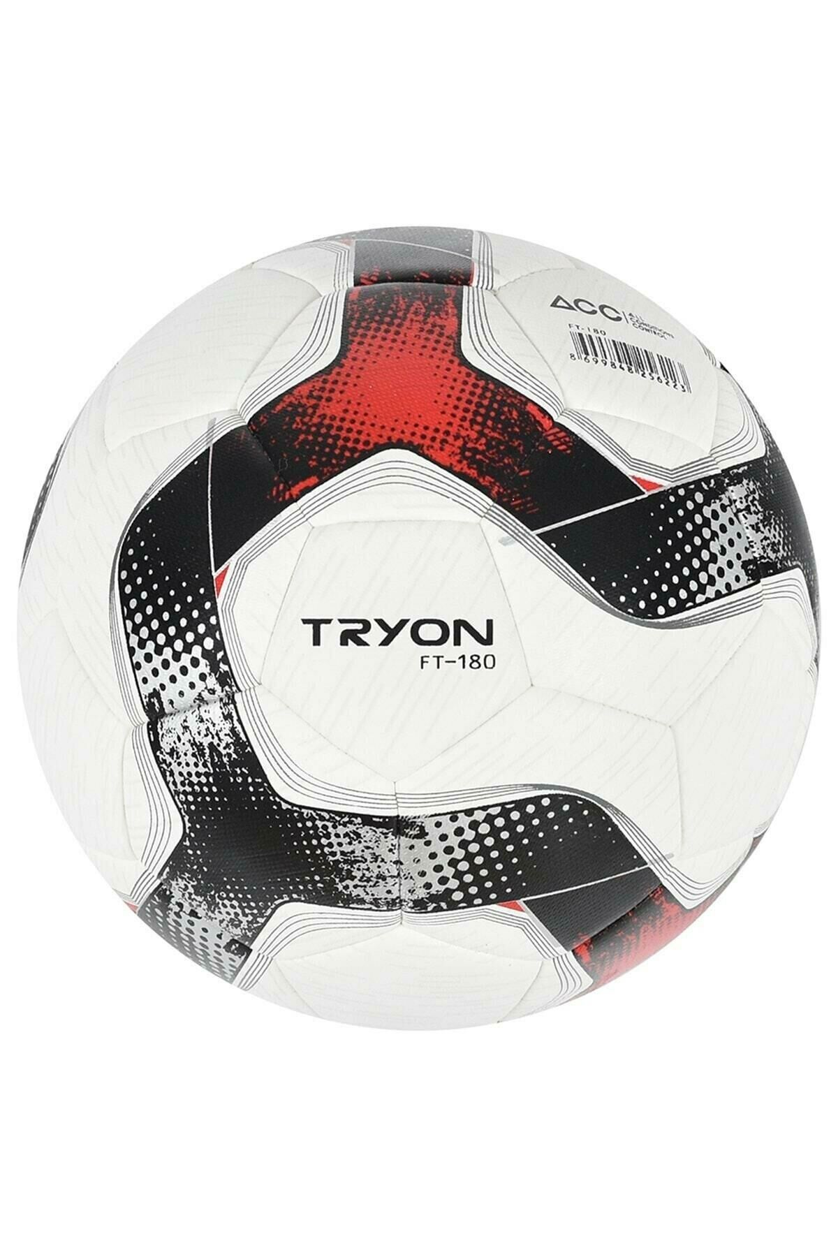 TRYON FT-180 Dikişli 4 No Futbol Topu (Kırmızı)