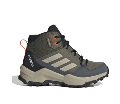 adidas Terrex Ax4r Mid Rain.Rdy yeşil-gri çocuk trekking ayakkabısı IF6518