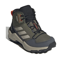 adidas Terrex Ax4r Mid Rain.Rdy yeşil-gri çocuk trekking ayakkabısı IF6518