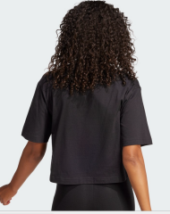 Adidas Siyah Kadın Loose Fit Baskılı T-Shirt JG8736