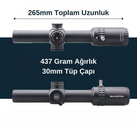 Grimlock 1-6x24 GenII SFP Tüfek Dürbünü