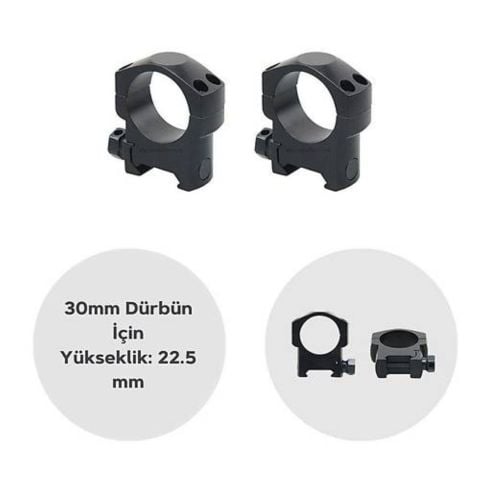 30mm dürbün için Picattiny Ray Ayağı - Yüksek