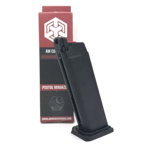 AW Custom VX Serisi GBB Airsoft Tabancalar için 25 BB Yedek Şarjör - Siyah