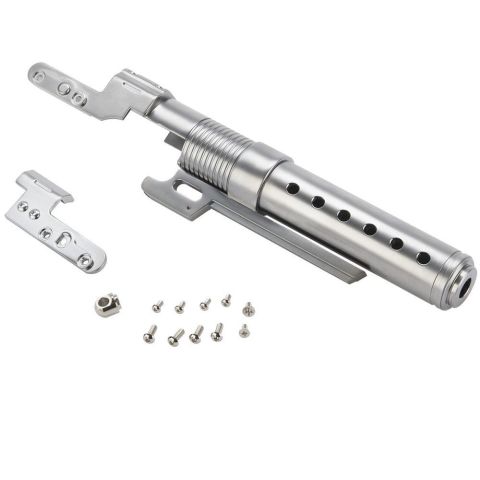 AW Custom 6'' Luger P08 BULL BARREL Gas Blowback Airsoft Tabanca - Gümüş - Siyah