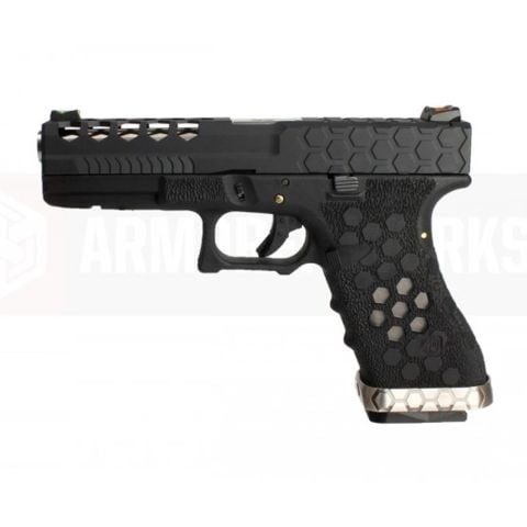 AW VX0101 Hex Cut ''Signature Model'' 1.7 GBB Airsoft Tabanca - Siyah