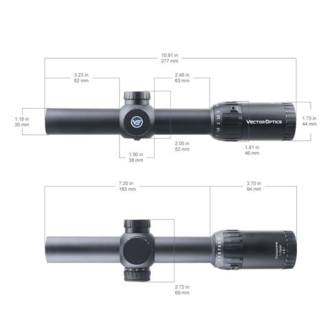 Vector Optics Constantine 1-10x24 SFP Fiber Tüfek Dürbünü SCOC-35