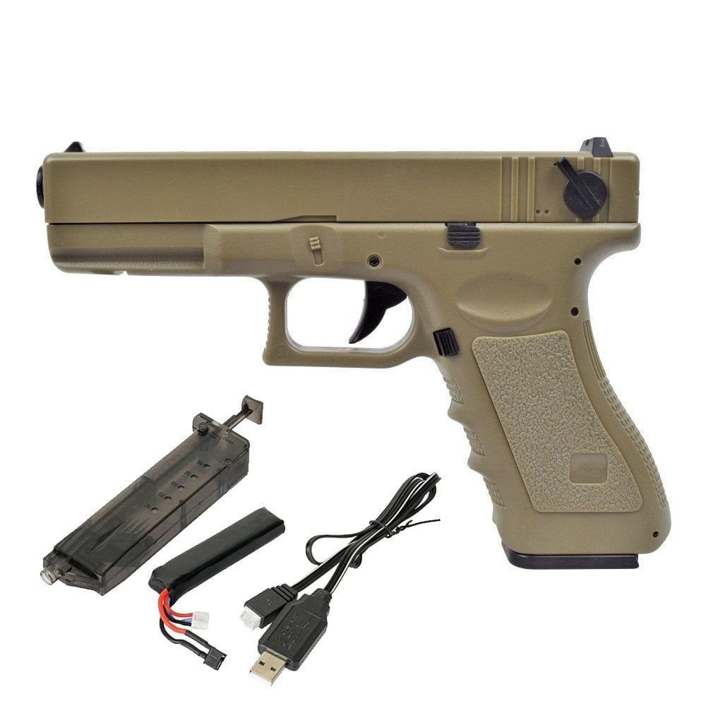 CYMA GLOCK  AEP TAN AIRSOFT ELEKTRIKLI TABANCA - New Mosfet Edition