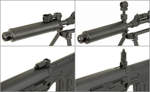 CYMA Dragunov SVU BullpUp Sniper Airsoft Tüfeği (Orijinal  Bipodlu) CM057-SVU