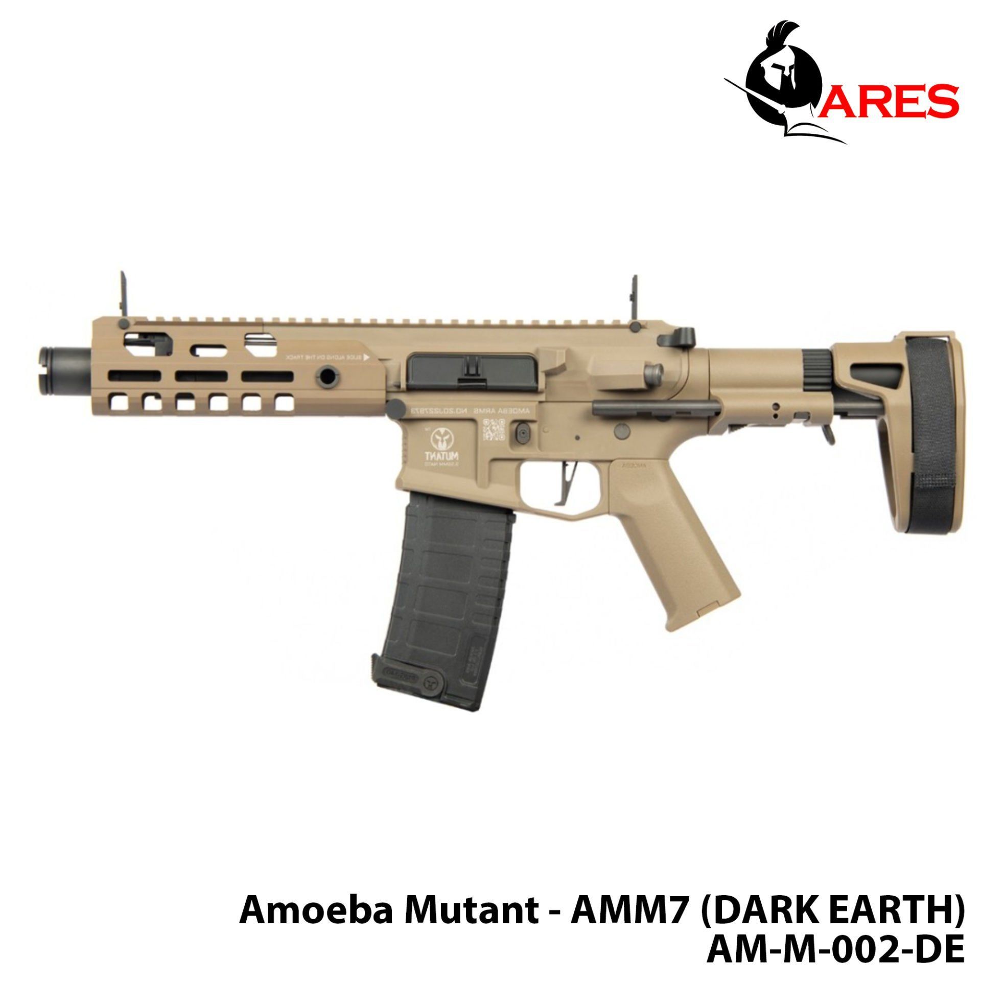 Airsoft Tüfek Ares [AM-M-002-DE] Amoeba Mutant - AMM7 (DARK EARTH)