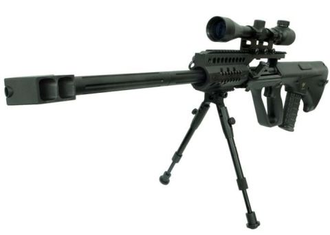 JG AUG AU-5G Anti-Tank Custom Airsoft AEG Tüfek Dürbün & Bipod Ayak SET Halınde JG-0446A