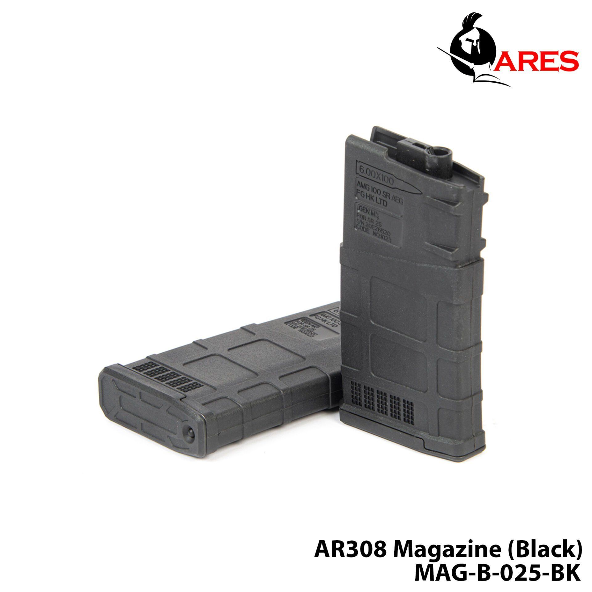 Şarjör Tüfek [MAG-B-025-BK] AR308 Magazine (Black) -
