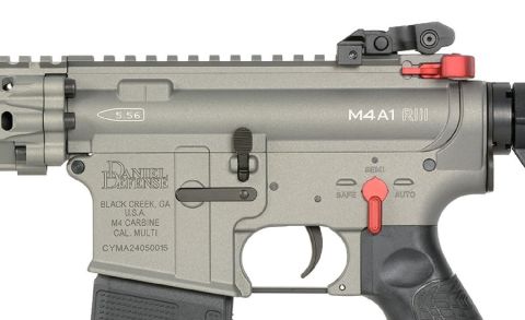 EMG Daniel Defense Lisanslı DDM4A1 RIII GUNMENTAL GREY Airsoft AEG Tüfek, CYMA Platin QBS