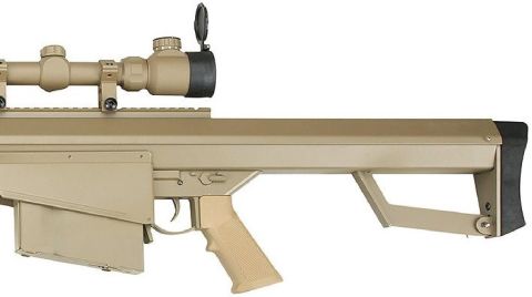 Snow Wolf M82A1 Airsoft AEG Sniper Tüfek 3-9x50 Dürbün Set (Renk: Desert / Kısa Namlu)