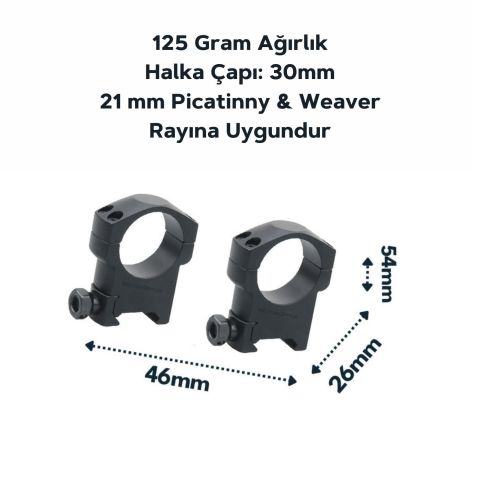 (SCTM-08) 30mm Mark Yüksek Dürbün Ayağı