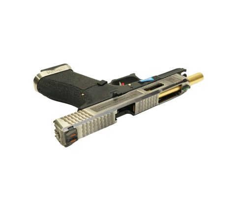 WE Glock G34 T3 GBB Airsoft Tabanca SV Kızak / GOLD Namlu /  BK Gövde