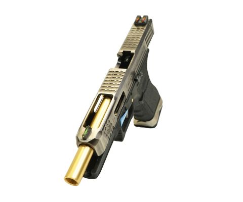 WE Glock G34 T3 GBB Airsoft Tabanca SV Kızak / GOLD Namlu /  BK Gövde