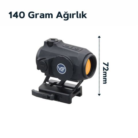 Maverick-IV 1x20 Mini Reflex Sight MIL RUBBER SIYAH