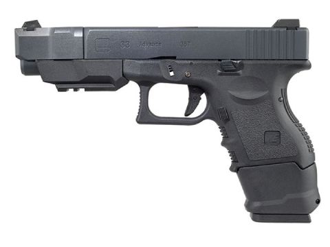 WE Glock33 G33 Gen3 ADVANCE GBB Airsoft Tabanca - Siyah