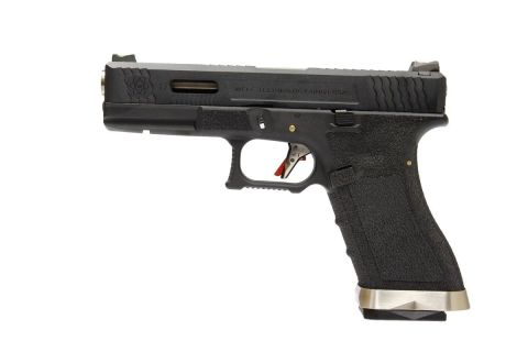 WE Glock 17 T5 Black/Silver GBB Airsoft Tabanca